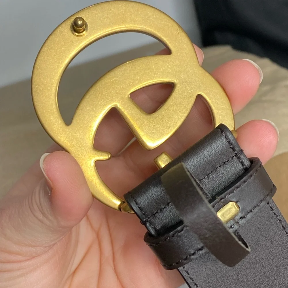 Authentic Gucci double G belt, worn once. Excellent used condition